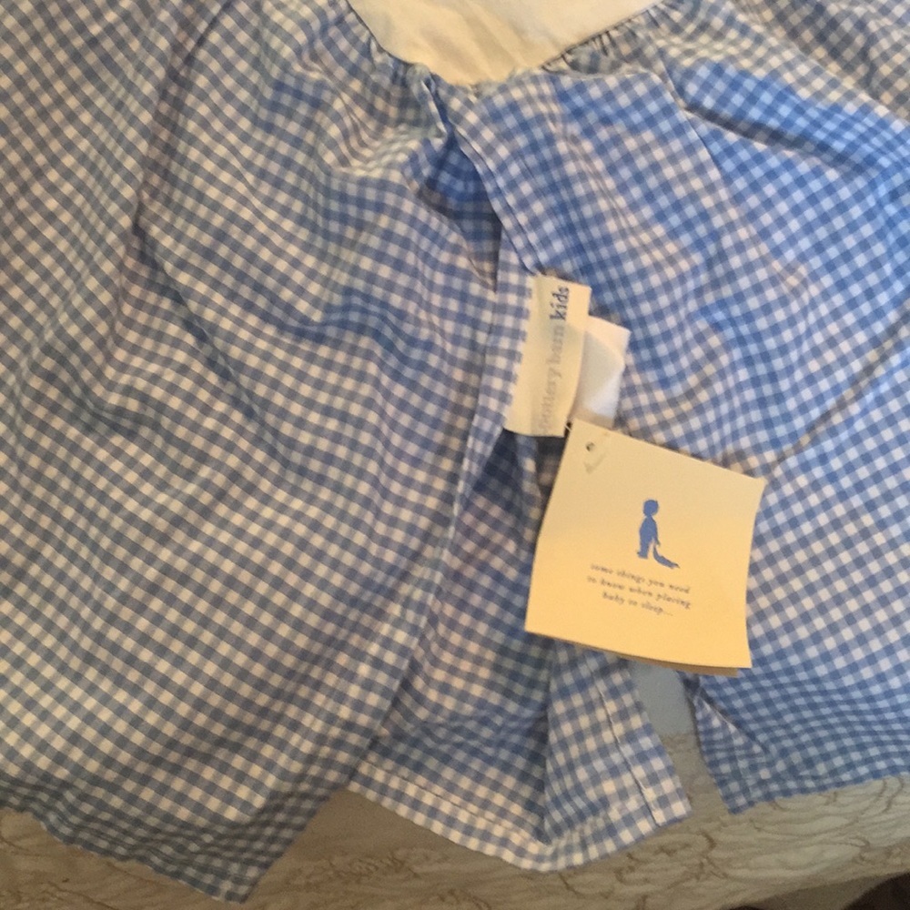 Pottery Barn crib skirt